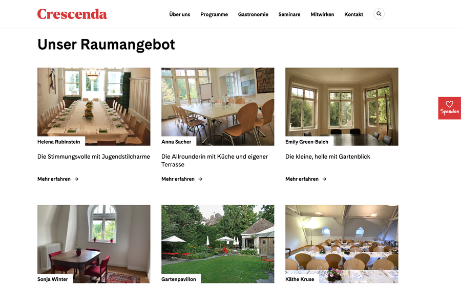 Crescenda Raumangebot