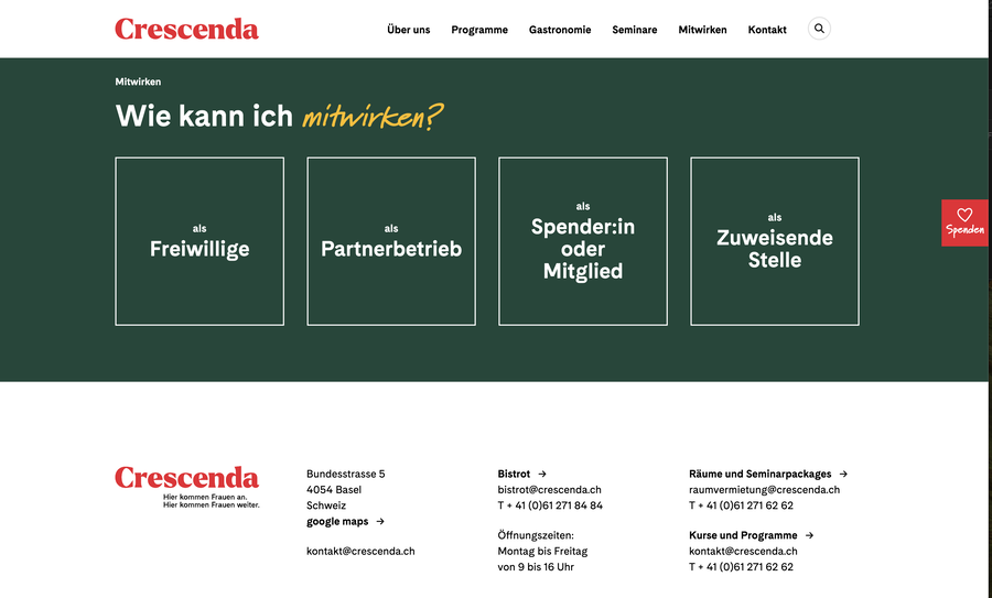 Crescenda Mitwirken
