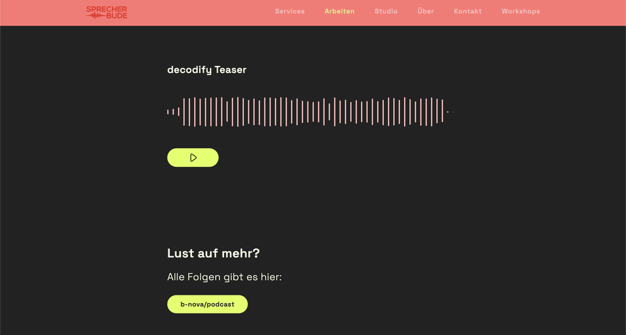 Sprecherbude Audioplayer