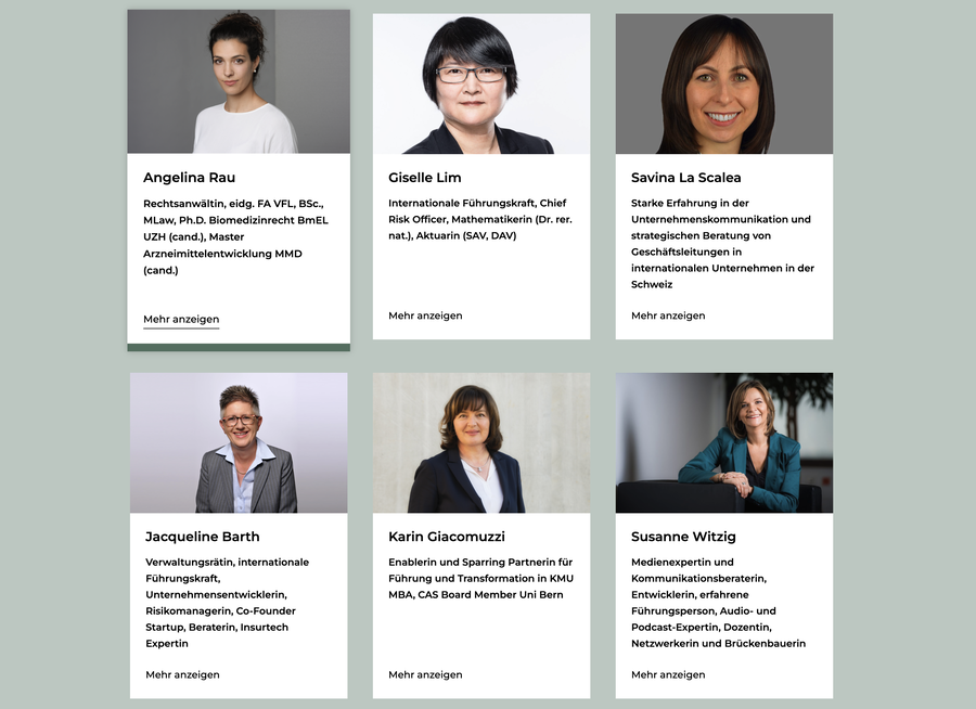 Women for the Board Anzeige Kandidatinnen